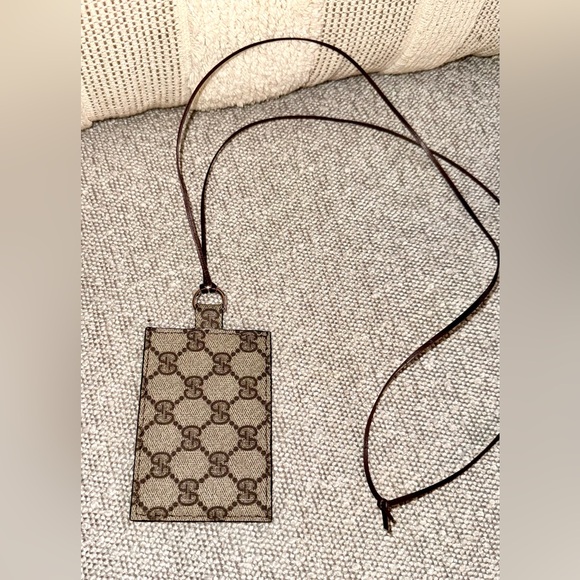 💓 Gucci Custom Lanyard ID holder credit cards wallet - Picture 3 of 10